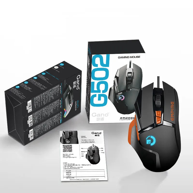 Wireless G502X Gaming Mouse, Ergonomic USB Rechargeable Bluetooth Mouse, Optical Sensor Programmable Mice with Wired Mode O