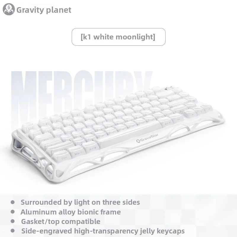 GravaStar K1 Lite E-sports Mechanical keyboard Hot-swap Tri-mode Gasket Gaming keyboard Long Batter Life For PC Gamer Gifts