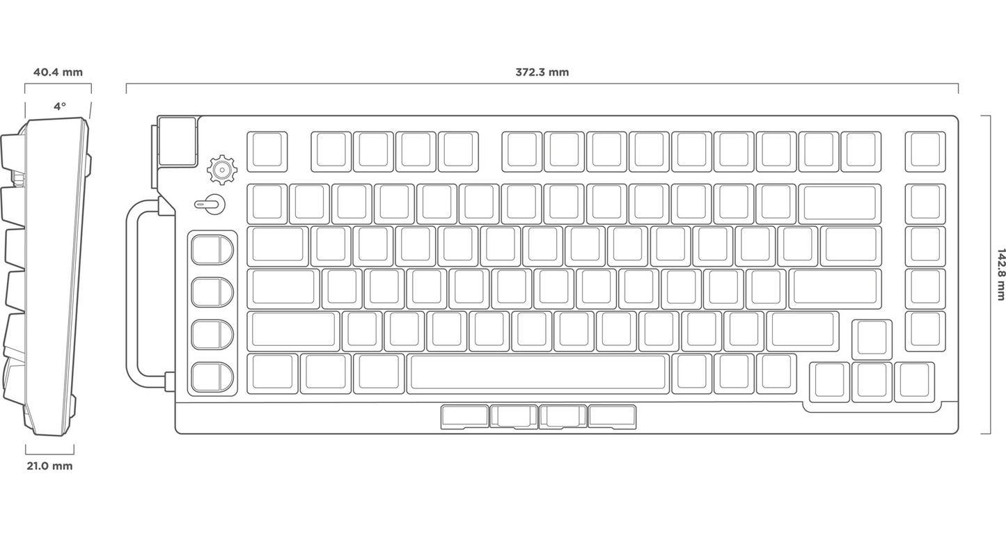 NuPhy Field75 HE V2 Magnetic Switch Gaming Keyboard Magnetic Jade Switch RGB Hot-Swap Mechanical Keyboard Gaming Hot Swappable
