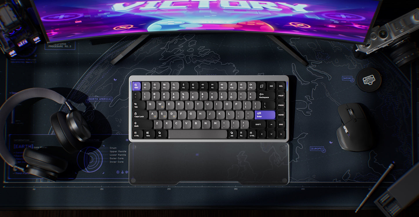 NuPhy Air75 HE Magnetic Switch Keyboard Wired 8KHz Rapid Trigger 0.01mm Accuracy Esports Gamer PC Gaming Keyboard Gifts
