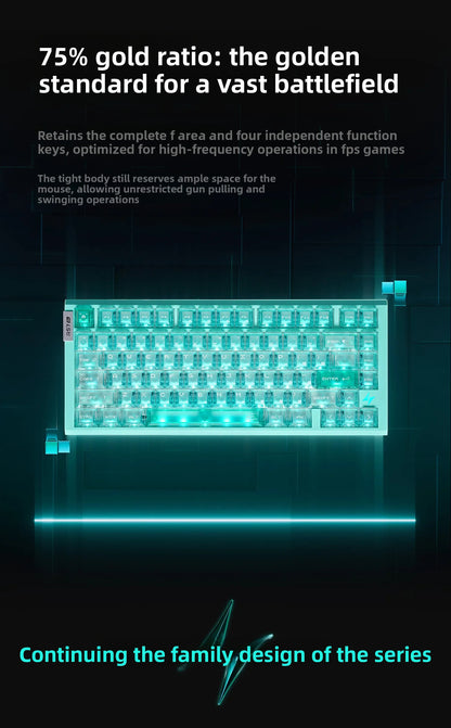 ATK RS7 Air Magnetic Switch Gaming Keyboard Wired 0.001mm 8k E-sports Mouse Ergonomics Custom PC Accessory Mechanical Keyboard