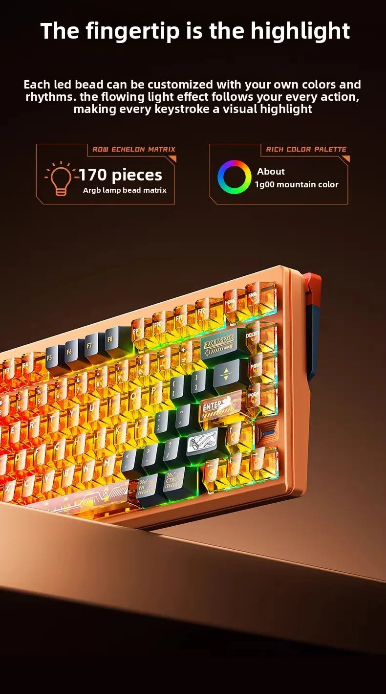 AULA AG75 Magnetic Axis Mechanical Keyboard Low Latency Gaming Keyboard All-aluminum Alloy 75% Layout Gaming Keyboard PC Gift