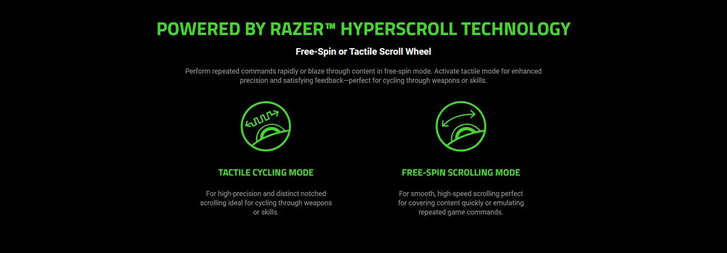 Razer Naga V2 HyperSpeed Wireless MMO Gaming Mouse: 19 Programmable Buttons 30K Optical Sensor- Mechanical Mouse Switches Gen-2