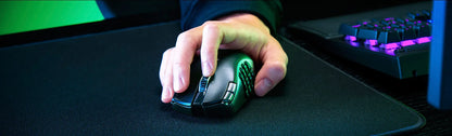 Razer Naga V2 HyperSpeed Wireless MMO Gaming Mouse: 19 Programmable Buttons 30K Optical Sensor- Mechanical Mouse Switches Gen-2