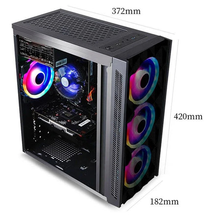 Wholesale Core I7 Gamer Desktop Computer Win10 16GB Ram SSD HDD 1TB GPU GTX1060 6GB 22 Inch Monitor Core I5 Processor Gaming Pc