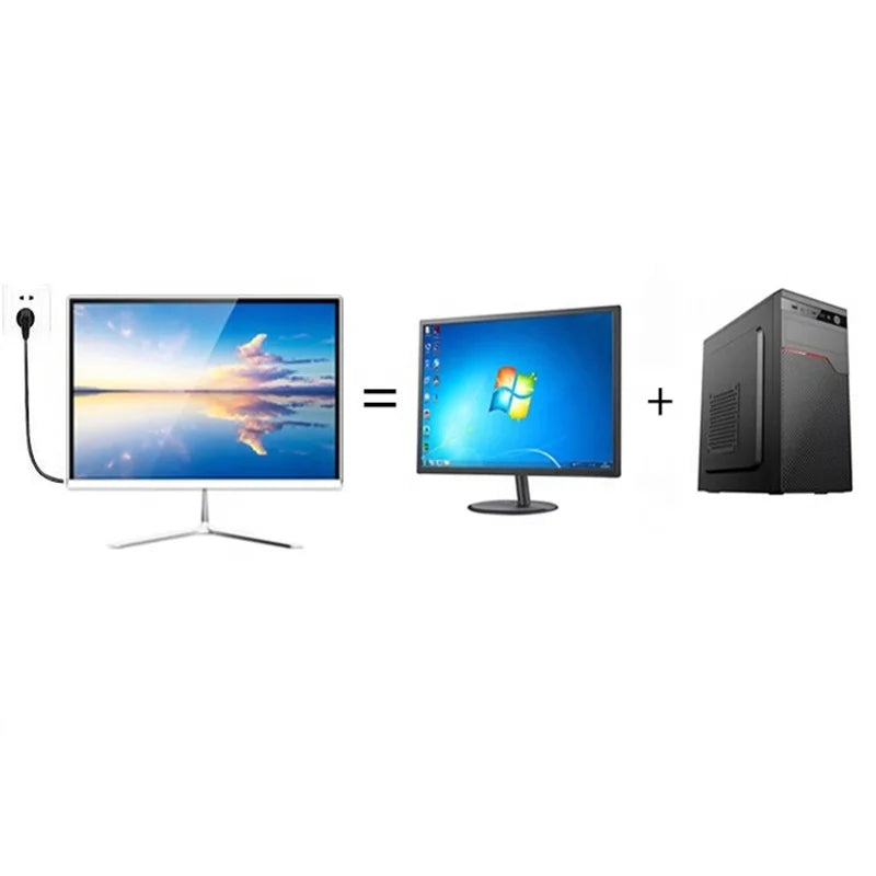 2025 All in One Gaming Pc Computer Intel Processors Core I3 4gb+120gb Oem Computer All in One Pc for Student and Company
