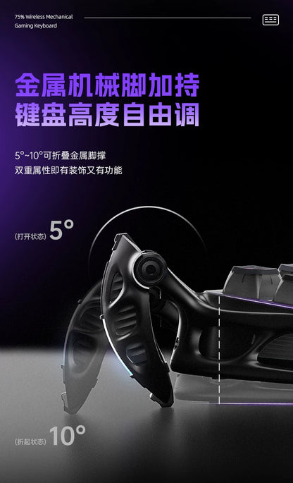 GravaStar K1 Pro Breaking Cocoon Mechanical Keyboards Long Battery Life Wireless Custom Tri-Mode Gaming Keyboard PC E-Sport Gift