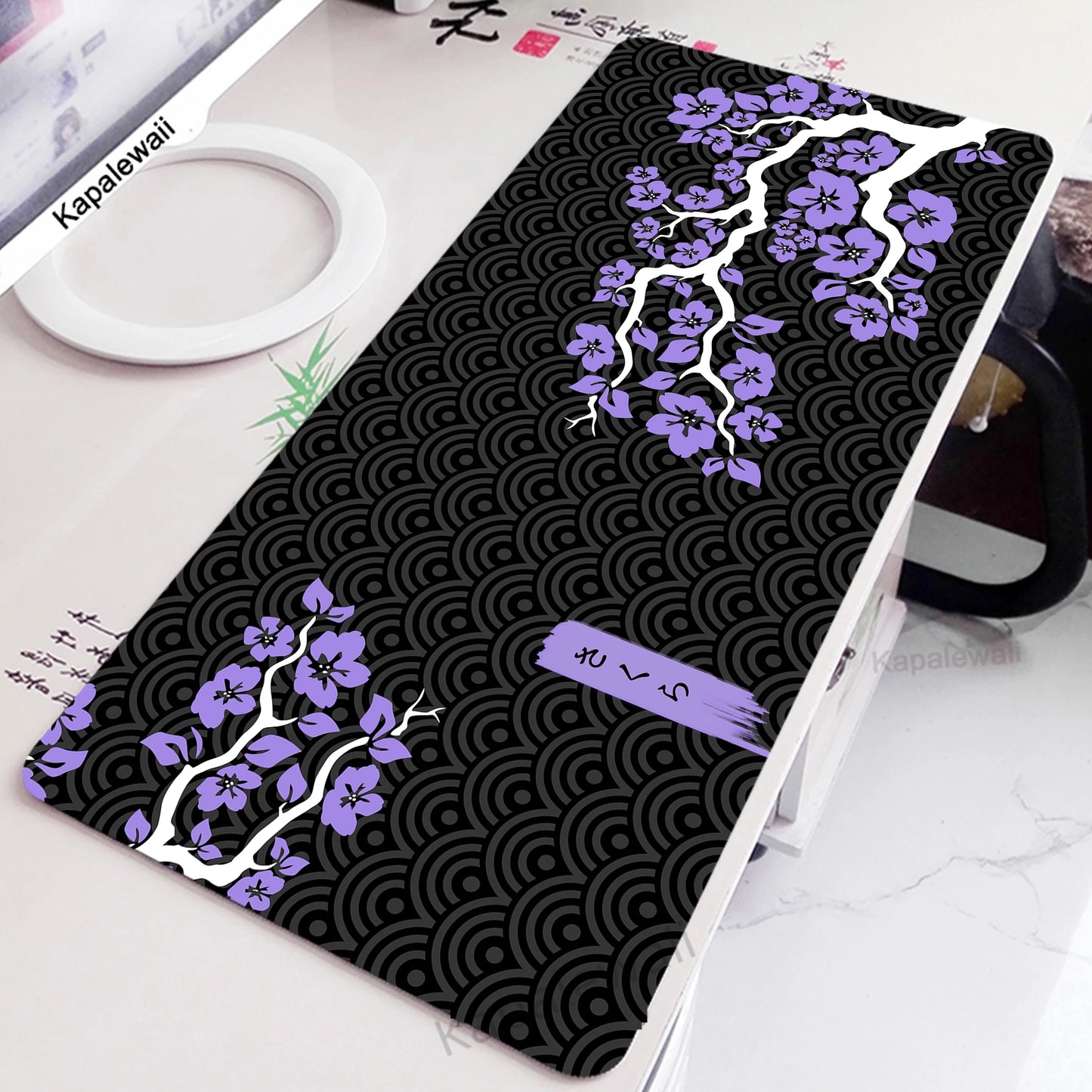 Big Gaming Mouse Pad XXL Office Gaming Mats Sakura Mousepad Rubber Keyboard Pads Gaming Setup Accessories Mouse Mat 900x400mm
