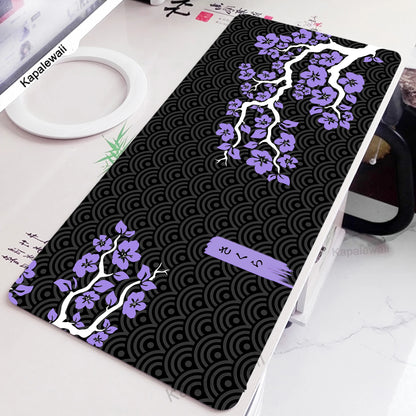 Big Gaming Mouse Pad XXL Office Gaming Mats Sakura Mousepad Rubber Keyboard Pads Gaming Setup Accessories Mouse Mat 900x400mm