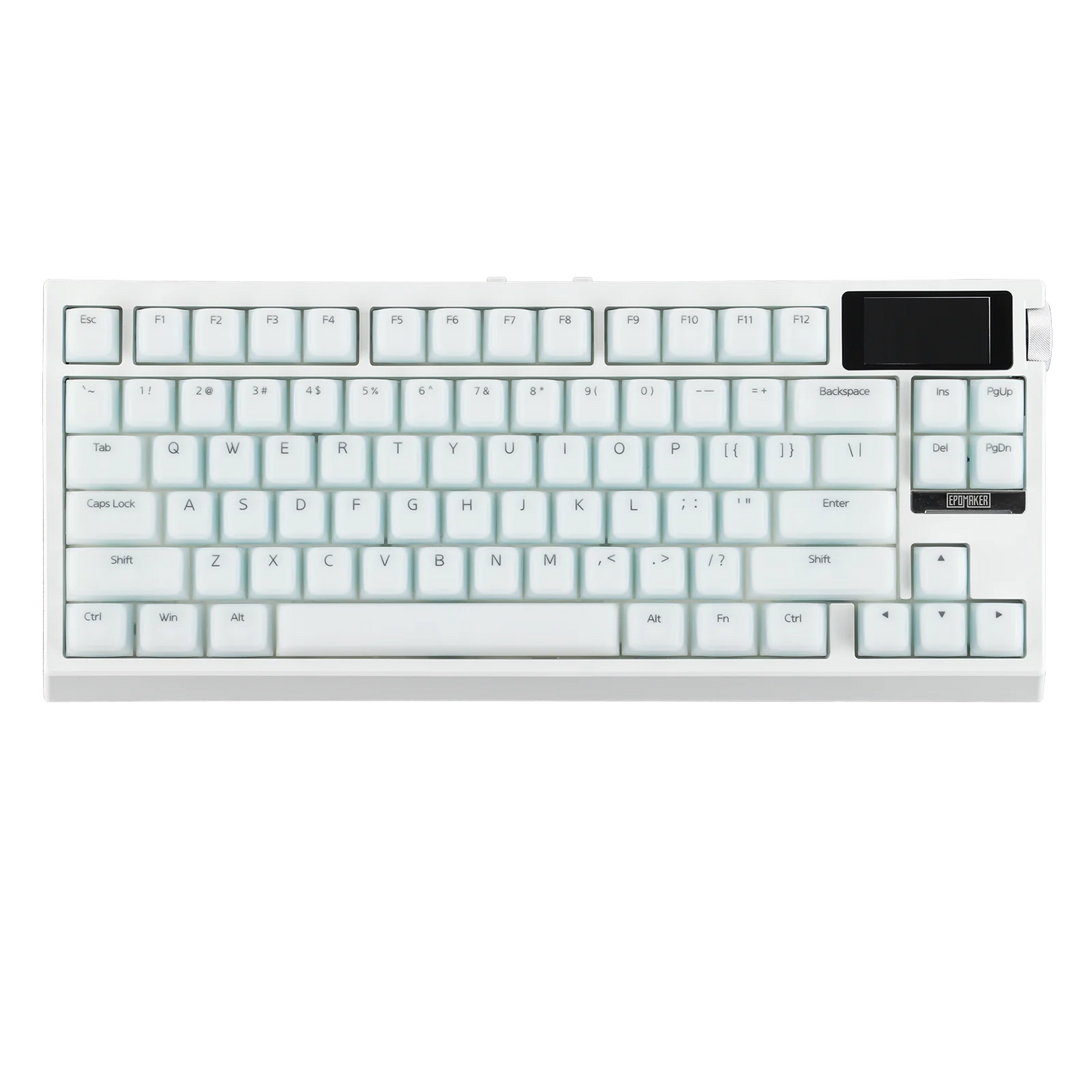 EPOMAKER G84 PRO 80% ANSI US QWERTY Layout Wired/Bluetooth/2.4Ghz Wireless Mechanical Gaming Keyboard Glass Screen & Metal Knob