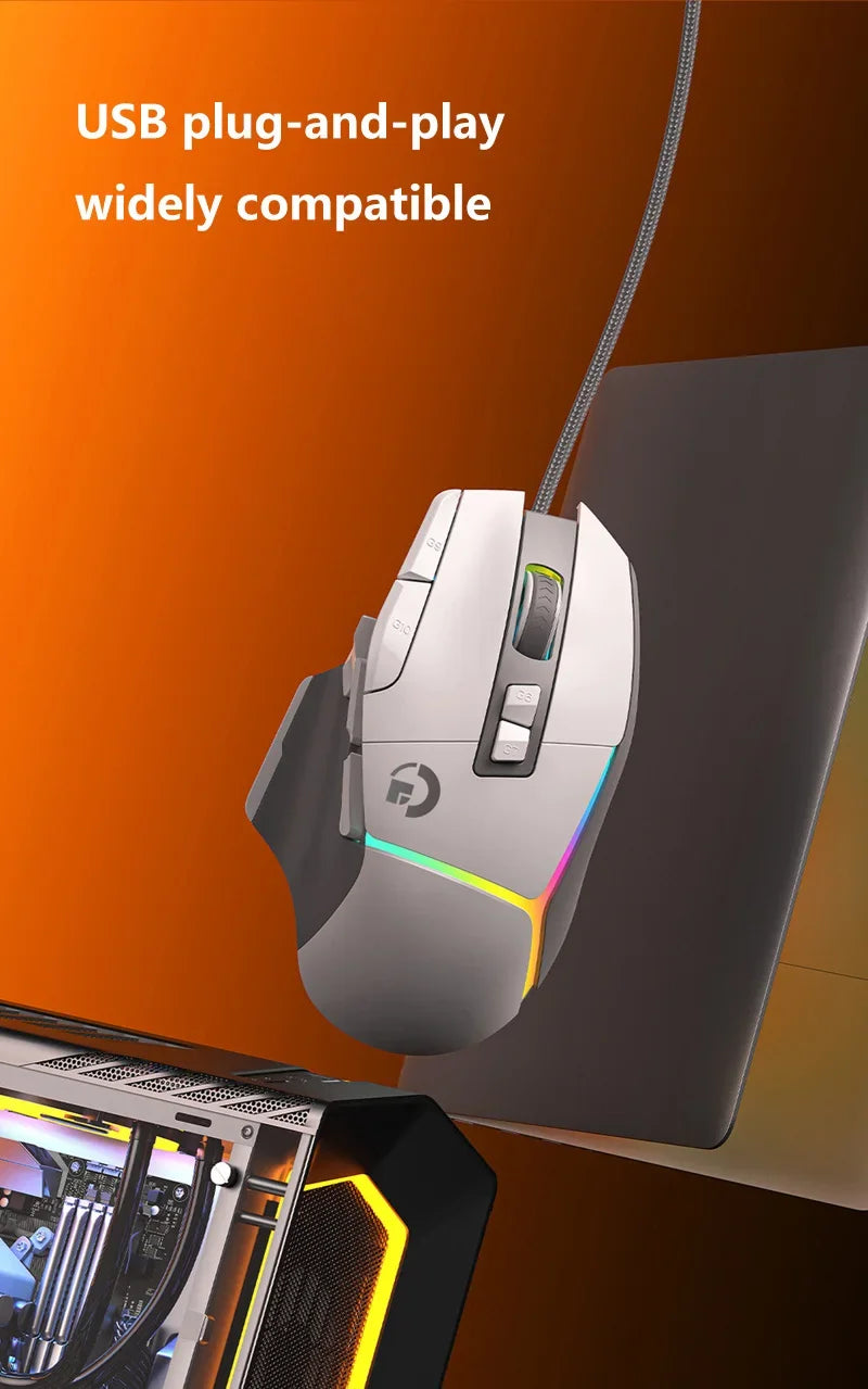 Wireless G502X Gaming Mouse, Ergonomic USB Rechargeable Bluetooth Mouse, Optical Sensor Programmable Mice with Wired Mode O