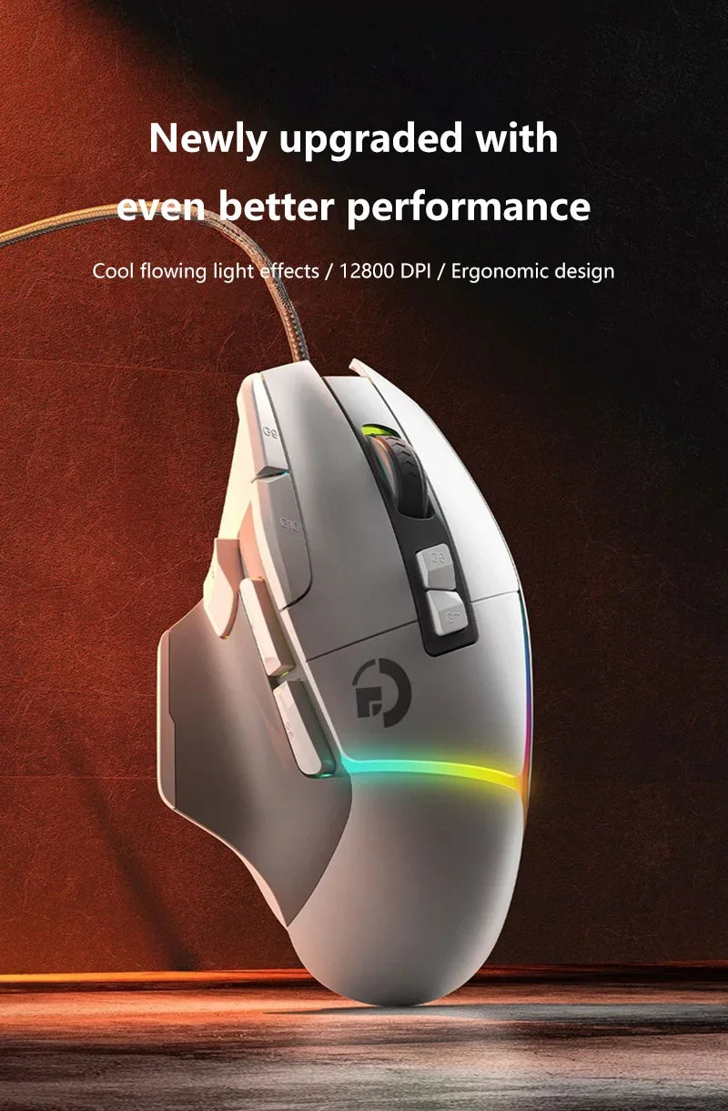 Wireless G502X Gaming Mouse, Ergonomic USB Rechargeable Bluetooth Mouse, Optical Sensor Programmable Mice with Wired Mode O