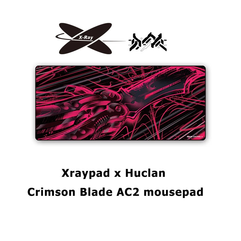 X-Raypad X Huclan Aqua Control II Crimson Blade / Azure Blade Gaming Mouse Pads 900x400x4mm XXL AC2 Mousepad Valorant FPS Gamer