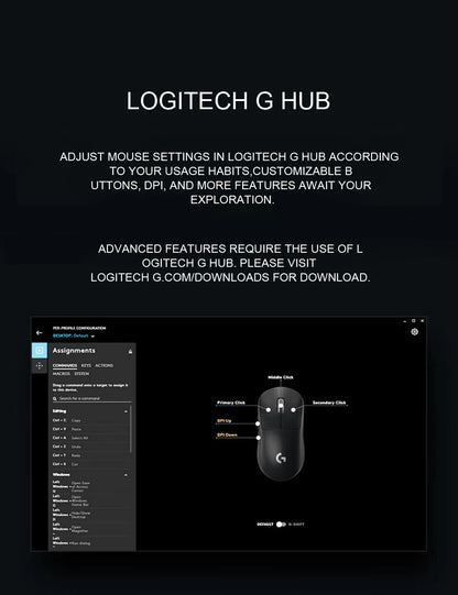 LogitechG PRO X SUPERLIGHT 2 Wireless Gaming Mouse 8000Hz 32000DPI 60g Lightweight for FPS MOBA eSports