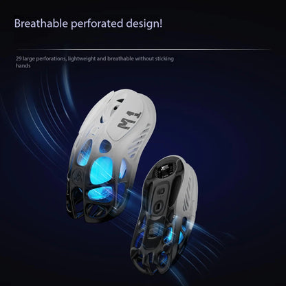 GravaStar Mercury M1 Pro  (Gradient Black) Gaming Mouse, Lightweight Magnesium Alloy, PAW3395DM Sensor Support Wired/2.4GHz/BT