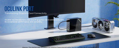 GMKtec K8 Plus Mini PC AMD R7 8845HS 8-core 16-thread DDR5 5600Mhz Pcie 4.0 SSD WIFI6 BT5.2 Win11 Pro Desktop Gaming PC