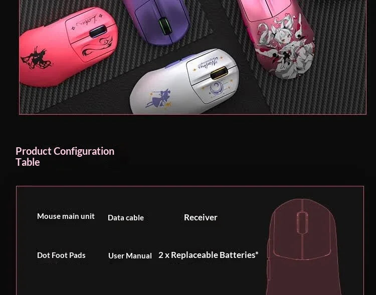 VALKYRIE VK M5Pro 3-Mode 56g Ultra Lightweight Wireless Gaming Mouse 650mAh For Medium Large Hands Desktop Laptop Esports Gamers