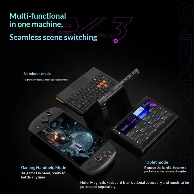 OneXPlayer 3 G3e Portable Gaming Handheld 8.8" 144Hz AMOLED Intel Arc G3 Extreme 3-in-1 Windows Game Console
