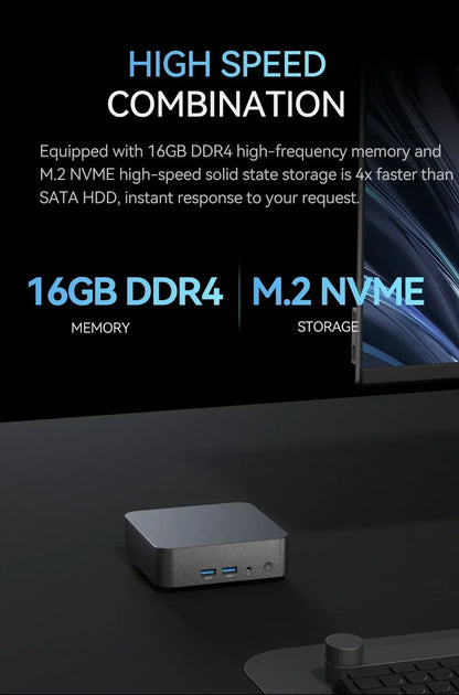 Mini PC Intel Core i9 10980HK N150 Computer Gaming PC 16GB 32GB RAM 1TB M.2 SSD Windows 11 Pro WiFi 6 BT5.2 UHD Gamer Desktop PC
