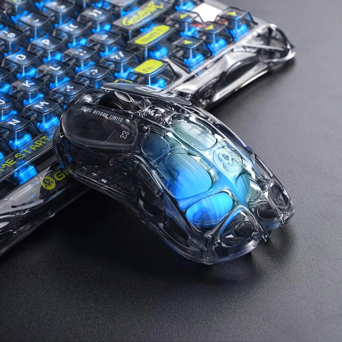 New GravaStar Mercury M2 Wireless Gaming Mouse, Lightweight Hollowed-Out Design, 5 Programmable DPI,26,000 DPI, PAW3395DM Sensor