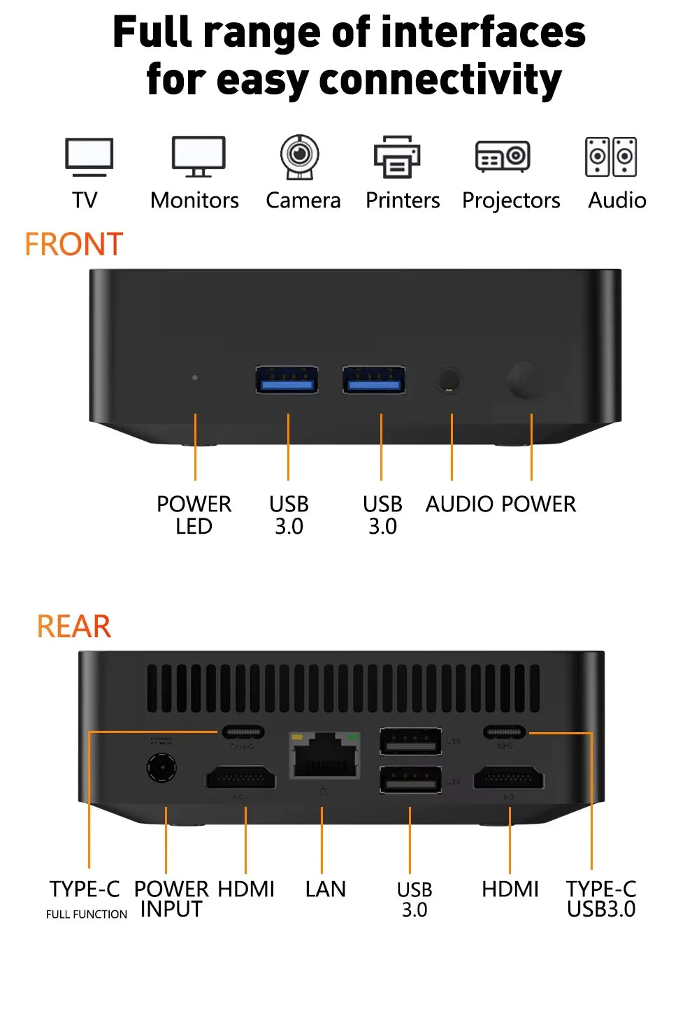 2026 Portable Mini PC Gamer Windows 11 Intel Core i9-10980HK Gaming PC 16/32GB RAM 1TB SSD WiFi 6 BT5.2 60Hz Desktop Pc Computer
