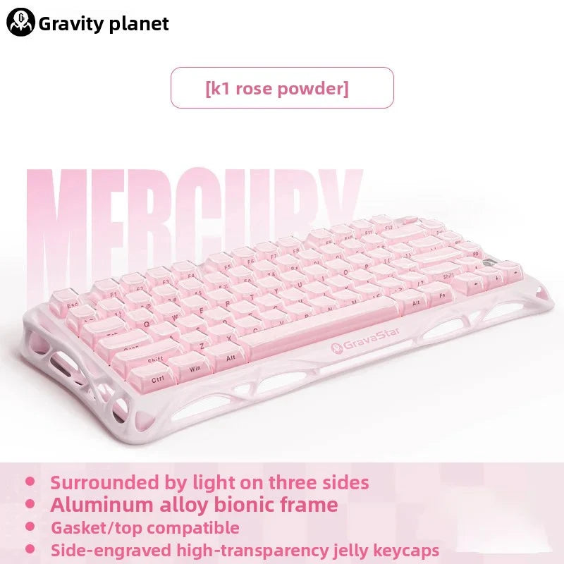GravaStar K1 Lite E-sports Mechanical keyboard Hot-swap Tri-mode Gasket Gaming keyboard Long Batter Life For PC Gamer Gifts