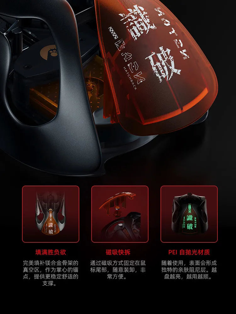 AngryMiao AM Infinity.97 Mouse Tri-mode 47g Ultra Lightweight Magnesium Alloy 8K Anti-jamming 1.2s Magnetic Charge Gaming Mouse