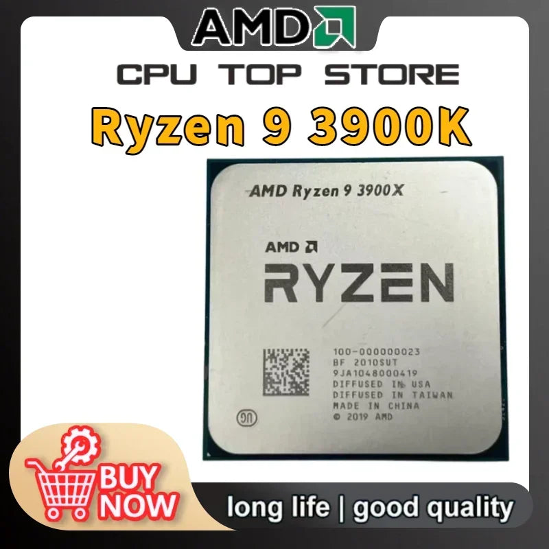 AMD Ryzen 9 R9 3900X for Gaming 100% Brand New 12-Core 24-Threadprocessor 3.8GHz 12-Core 24-Thread CPU Without Packag CPU
