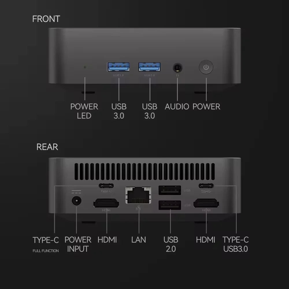2026 Portable Mini PC Gamer Windows 11 Intel Core i9-10980HK Gaming PC 16/32GB RAM 1TB SSD WiFi 6 BT5.2 60Hz Desktop Pc Computer