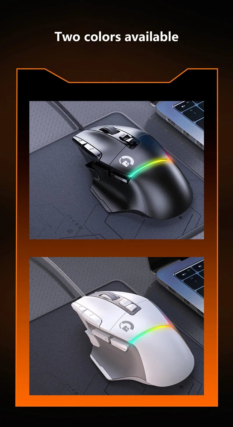 Wireless G502X Gaming Mouse, Ergonomic USB Rechargeable Bluetooth Mouse, Optical Sensor Programmable Mice with Wired Mode O