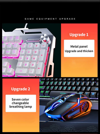 3 In1 RGB Gamer Keyboard Gaming Keyboard and Mouse Headphone Gamer Kit Backlit USB Wired Computer KeyboardFor Pc Laptop Teclado