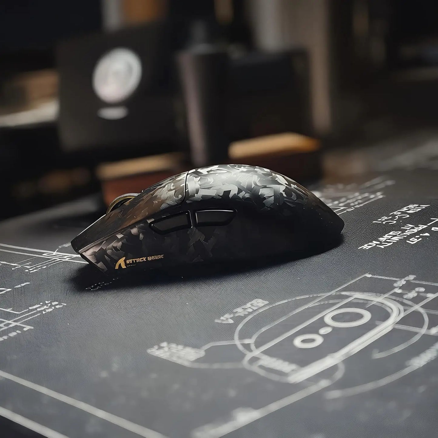 MAMBASNAKE X ATTACK SHARK X11ULTRA Tri‑Mode Wireless Gaming Mouse PAW3950MAX 42000 DPI Carbon Fiber 8000Hz 63g Ultralight For PC