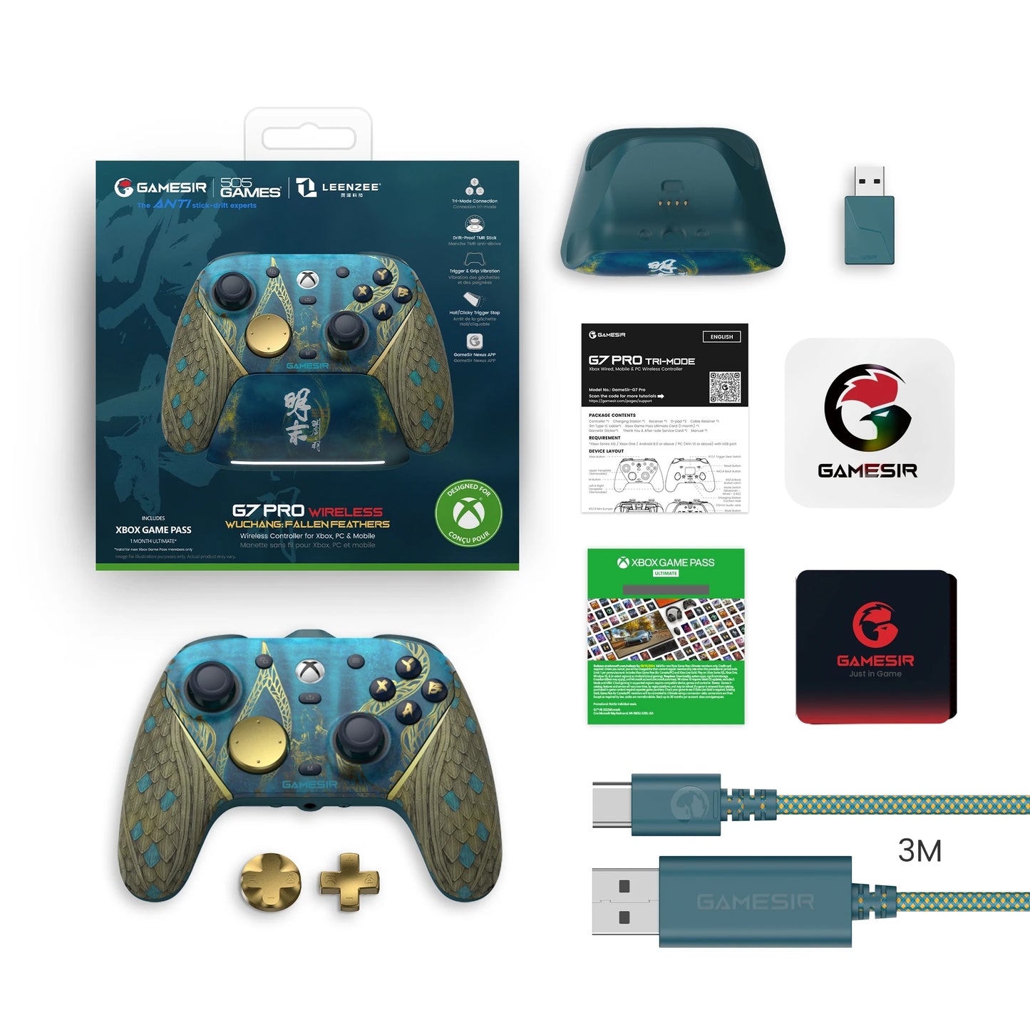 GameSir G7 Pro Wuchang Wireless Xbox Gaming Controller for Xbox Series X | S, Xbox One, Steam, PC, Android