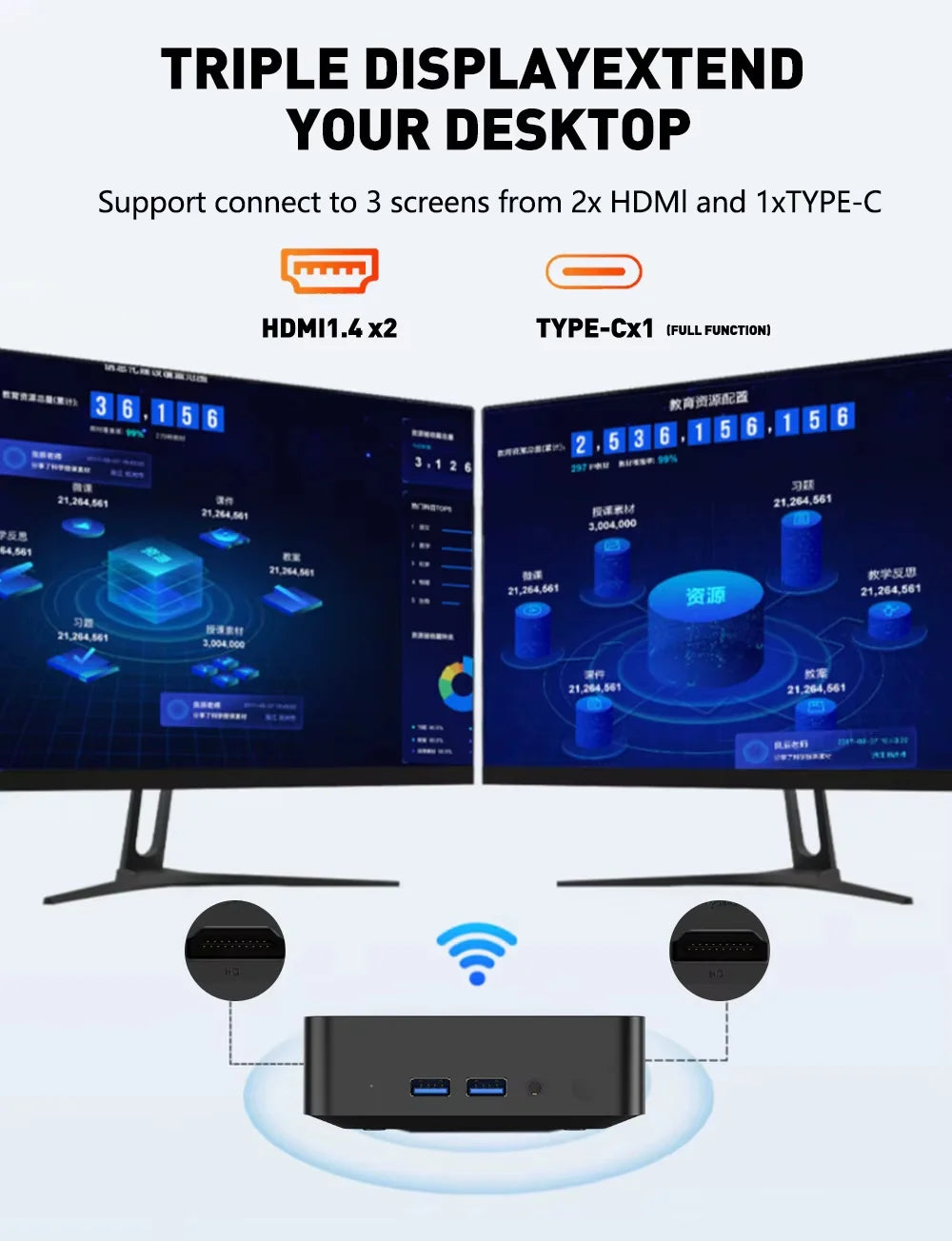 2026 Portable Mini PC Gamer Windows 11 Intel Core i9-10980HK Gaming PC 16/32GB RAM 1TB SSD WiFi 6 BT5.2 60Hz Desktop Pc Computer