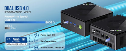 GMKtec K8 Plus Mini PC AMD R7 8845HS 8-core 16-thread DDR5 5600Mhz Pcie 4.0 SSD WIFI6 BT5.2 Win11 Pro Desktop Gaming PC