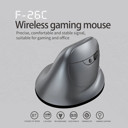 F-26C 2.4GHz Wireless Gaming Mouse 6 Buttons 3200DPI  Ergonomic Optical Mice Optical Gaming Computer Mouse for PC Laptop Gaming