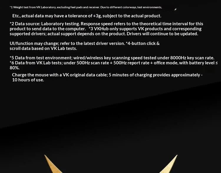 VALKYRIE VK M5Pro 3-Mode 56g Ultra Lightweight Wireless Gaming Mouse 650mAh For Medium Large Hands Desktop Laptop Esports Gamers