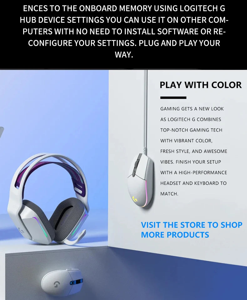 Logitech G102 - 85g of Comfortable Gaming Power