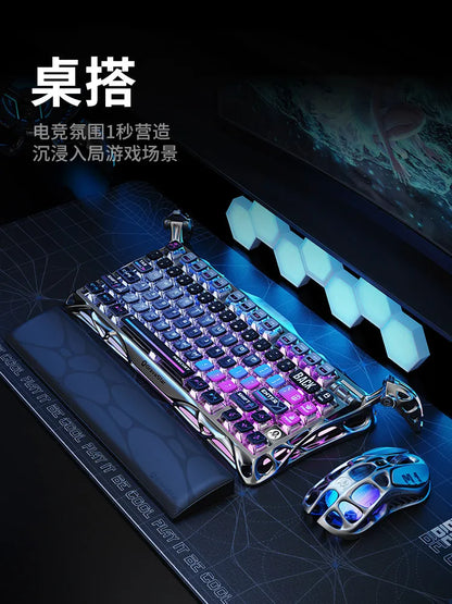GravaStar K1 Pro Breaking Cocoon Mechanical Keyboards Long Battery Life Wireless Custom Tri-Mode Gaming Keyboard PC E-Sport Gift