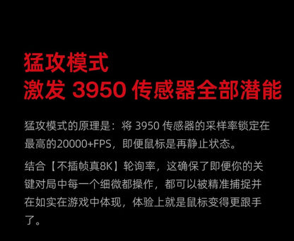 AngryMiao AM Infinity.97 Mouse Tri-mode 47g Ultra Lightweight Magnesium Alloy 8K Anti-jamming 1.2s Magnetic Charge Gaming Mouse
