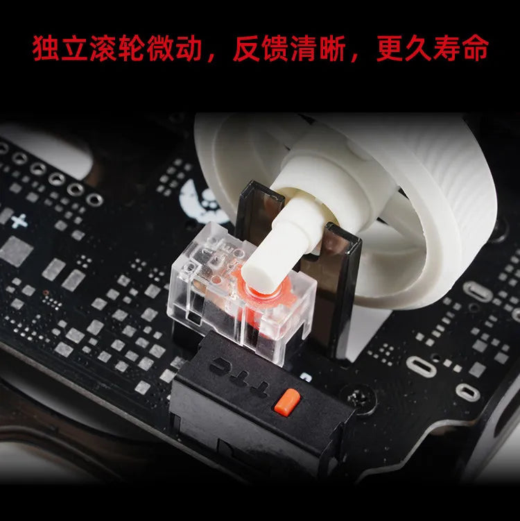 AngryMiao AM Infinity.97 Mouse Tri-mode 47g Ultra Lightweight Magnesium Alloy 8K Anti-jamming 1.2s Magnetic Charge Gaming Mouse