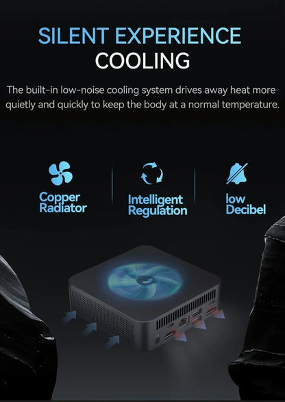 Mini PC Intel Core i9 10980HK N150 Computer Gaming PC 16GB 32GB RAM 1TB M.2 SSD Windows 11 Pro WiFi 6 BT5.2 UHD Gamer Desktop PC