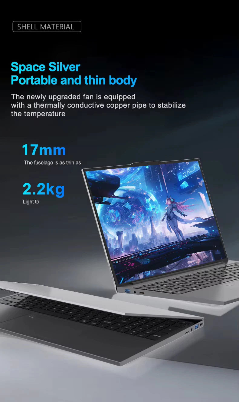 15.6 inch Laptop Windows 11 Intel Core i9 10980HK Portable Gaming PC 16GB RAM 1TB 2TB SSD Fingerprint Unlock Backlight Notebook
