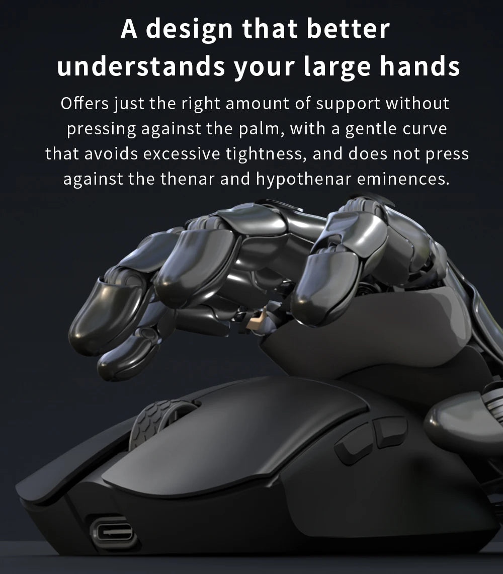 Darmoshark M3 PRO MAX Wireless Gaming Mouse Tri Mode PAW3950 30000DPI Ergonomic Optical Mice For Computer Laptop PC Gamer 4K 8K