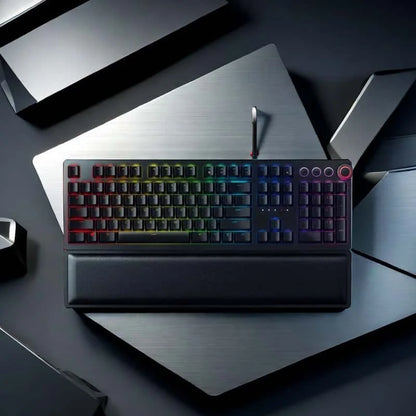 Razer Huntsman Elite Gaming Keyboard Optical SwitchesChroma RGB Magnetic Wrist Rest  Fast Actuation PC Gaming