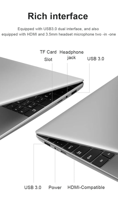 Portable Intel Core I9 10980HK 14.1' Notebook Laptop Computer PC 16GB DDR4 1TB 2TB SSD Windows 11 4K Office Gaming PC Computer