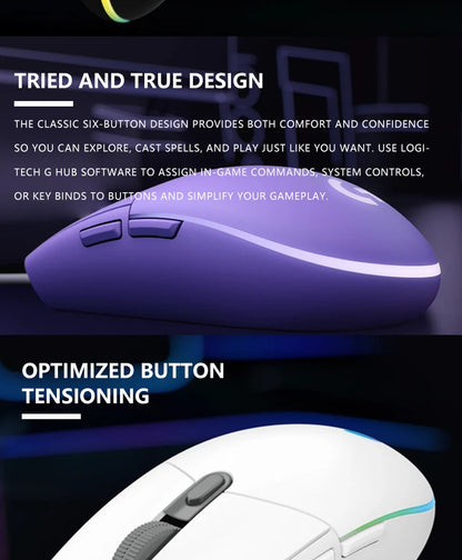 Logitech G102 - 85g of Comfortable Gaming Power