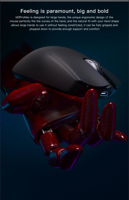 Darmoshark M3 PRO MAX Wireless Gaming Mouse Tri Mode PAW3950 30000DPI Ergonomic Optical Mice For Computer Laptop PC Gamer 4K 8K