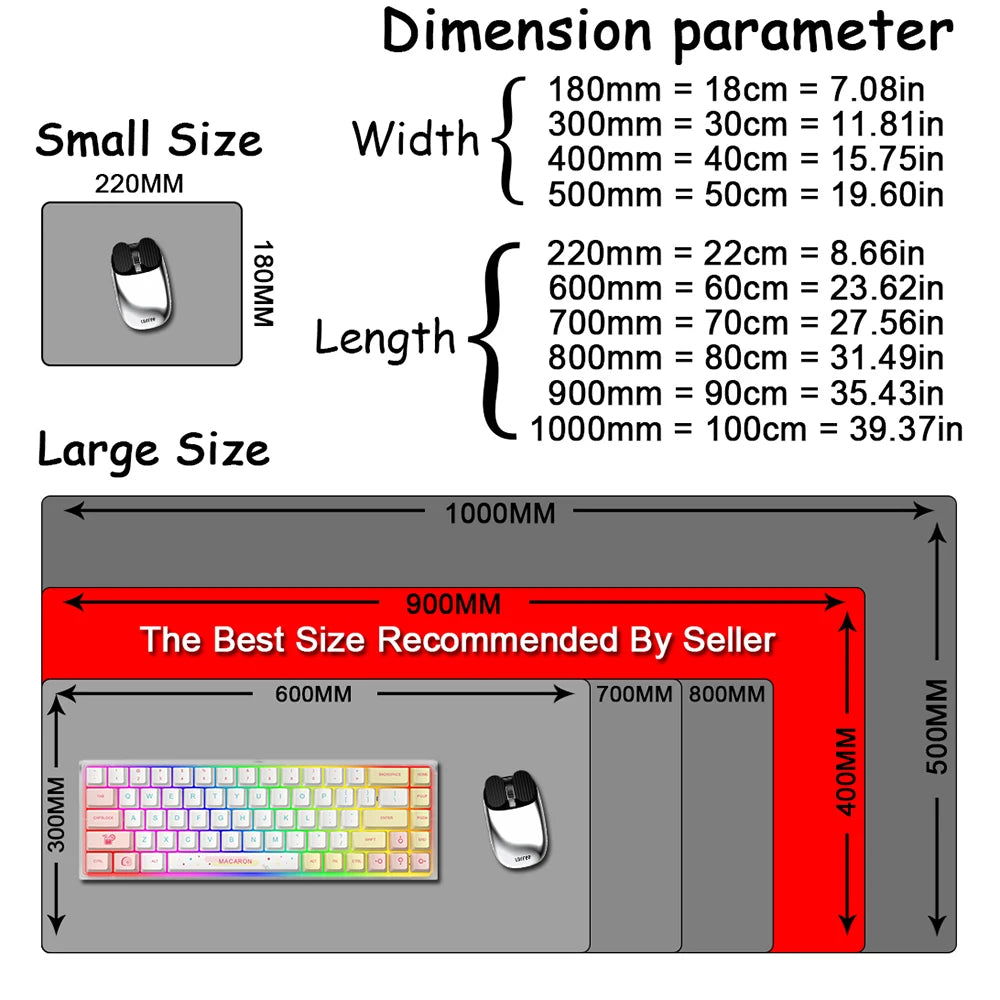 Big Gaming Mouse Pad XXL Office Gaming Mats Sakura Mousepad Rubber Keyboard Pads Gaming Setup Accessories Mouse Mat 900x400mm
