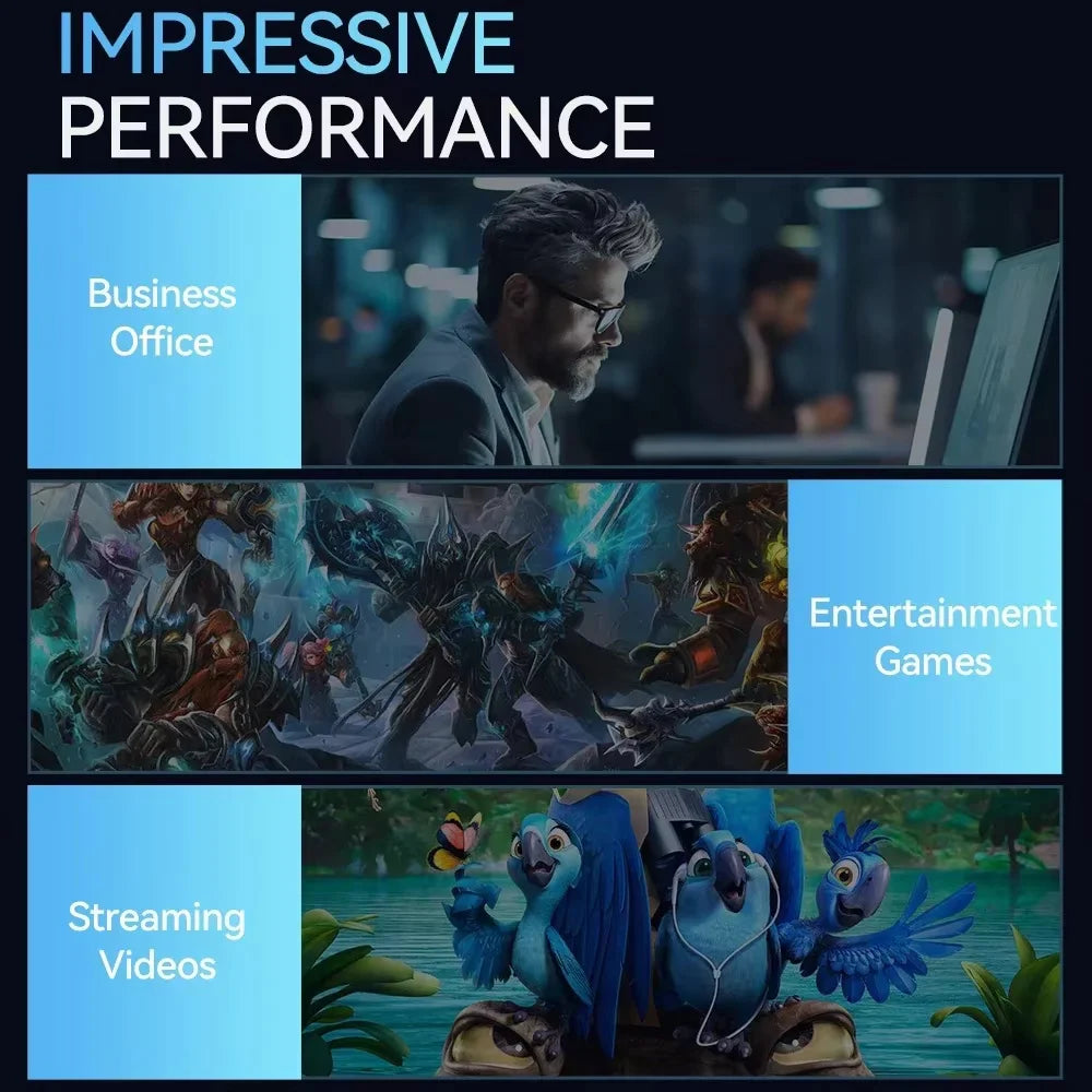 2026 Portable Mini PC Gamer Windows 11 Intel Core i9-10980HK Gaming PC 16/32GB RAM 1TB SSD WiFi 6 BT5.2 60Hz Desktop Pc Computer